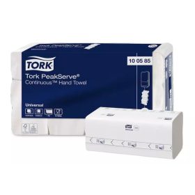   Tork kéztörlő H5 Peak Serve folyamatos adagolású Universal 1r., fehér, 410lap/csg, 12csg/karton
