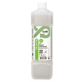   Sure Hand Dishwash folyékony kézi mosogatószer növényi alapú, 100% lebomló 1L (6db/karton)
