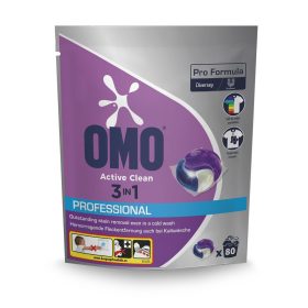   Omo Pro Formula active clean 3in1 mosókapszula 80db/csg (4csg/karton)