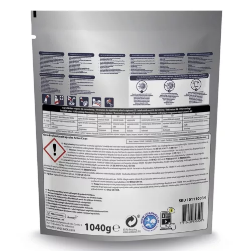 Omo Pro Formula active clean 3in1 mosókapszula 80db/csg (4csg/karton)