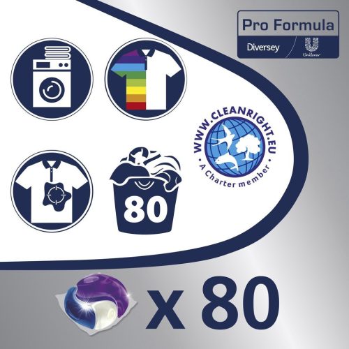 Omo Pro Formula active clean 3in1 mosókapszula 80db/csg (4csg/karton)