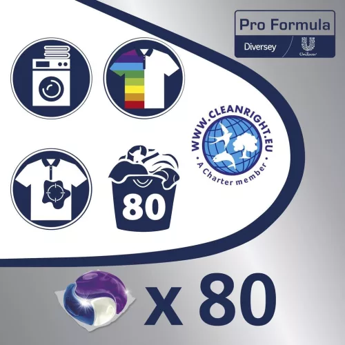 Omo Pro Formula active clean 3in1 mosókapszula 80db/csg (4csg/karton)