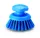 Igeax kézi ergonomikus súroló kefe kör alakú kék, közepes