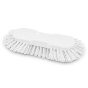   Igeax kézi nagy méretű ergonomikus súroló kefe, lekerekített végekkel, fehér