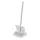 Igeax higiéniai műanyag billenős szemetes lapát és seprű 28cm széles, 80cm nyéllel fehér 0,5 mm,