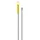 Igeax Aluminium nyél menetes 130cm-es 25 mm vastag sárga