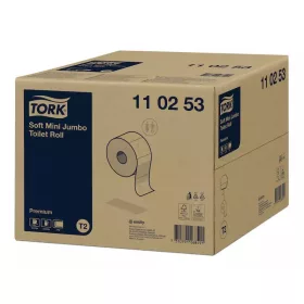   Tork toalettpapír T2 mini Jumbo Premium soft, 2r., fehér, 170m/tek, 12tek/karton