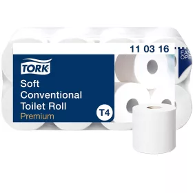   Tork toalettpapír T4 kistekercses Premium (3r., hófehér, 250lap/tek, 8tek/csg, 9csg/karton)