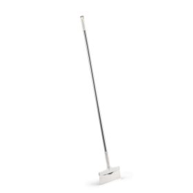   Rozsdamentes acél kaparó, 140 cm alumínium nyéllel, fehér