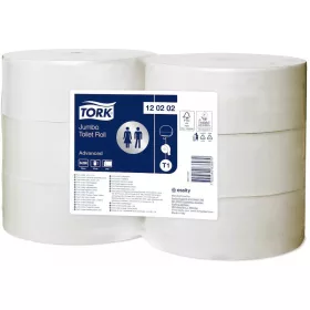   Tork toalettpapír T1 Jumbo Advanced - 2r., fehér, 280m/tek, 6tek/karton