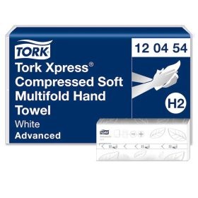   Tork kéztörlő tömörített H2 Soft Multifold Premium, 2r., 200lap/csg, 12csg/karton