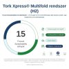 Tork kéztörlő tömörített H2 Soft Multifold Premium, 2r., 200lap/csg, 12csg/karton