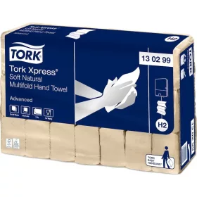   Tork kéztörlő H2 Advanced Interfold, soft, 2r., 180lap/csg, 21csg/karton
