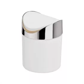 Asztali szemetes műanyag fehér 12x15,5cm (12db/karton)