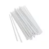 Papír szívószál egyesével csomagolt fehér 8mmx230mm (200db/csg, 14csg/karton)