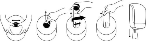 Katrin kéztörlő tekercses Plus S2 2r., fehér, 60m/tek, 12tek/karton, 40karton/raklap