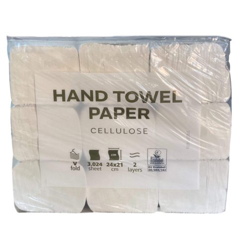 Satino Wepa Saver V hajtogatott kéztörlő 2 rétegű, cellulóz, 24x21cm, 9x336 lap (3024 lap)