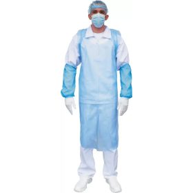 Kötény polietilén kék