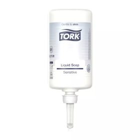   Tork folyékony szappan S1 Premium érzékeny bőrre, fehér, illat- és színezékmentes - 1L/db, 6db/karton