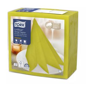   Tork szalvéta Linstyle, premium textilhatású, PISZTÁCIA, 39/1, 50db/csg, 12csg/karton