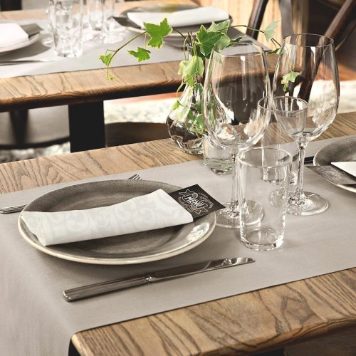 Tork szalvéta Linstyle, premium textilhatású, FEHÉR, 40/1, 50db/csg, 14csg/karton