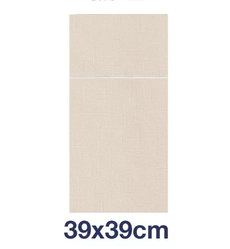 Tork LinStyle® szervizszalvéta, KRÉM, 39x39cm, 1/8 evőeszk., iparilag komposztálható, 50lap/csg (14csg/karton)