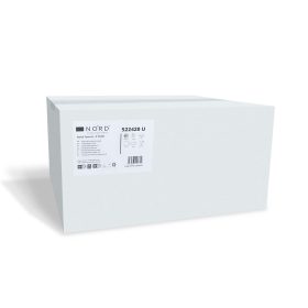   V hajtogatott kéztörlő 2 rétegű, fehér, 24x21cm, 100% cellulóz, 20x200 lap/karton