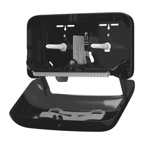 Tork adagoló toalettpapír T7 Mid-Size duplatekercses - ütésálló műanyag, fekete