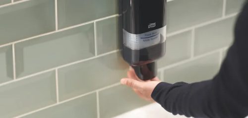 Tork adagoló folyékony szappan és kézfertőtlenítő S4 - fekete