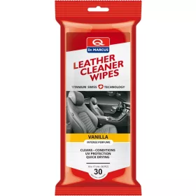   Dr. Marcus Leather Cleaning Wipes bőrápoló kendő, vanília illat (30 db/csomag, 12 csomag/karton)