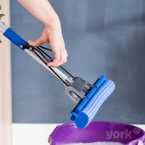 YORK Sponge MOP TOP szivacsos felmosó teleszkópos nyéllel extra nedvszívó, csíkmentes (vödör nélkül)
