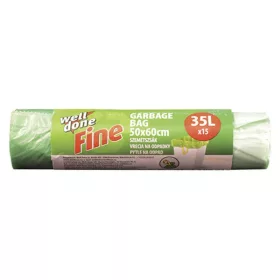   Well Done Fine szemeteszsák 35 l /zöld/ zsinóros 15x35l (35db/karton)