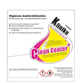 Clean Center Kliniko-tempo kísérőmatrica