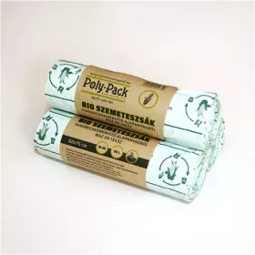   Szemeteszsák Bio kukoricakeményítő alapú EN13432 (60L, 600X750, 0,025my, 10db/tek, 50tek/karton)