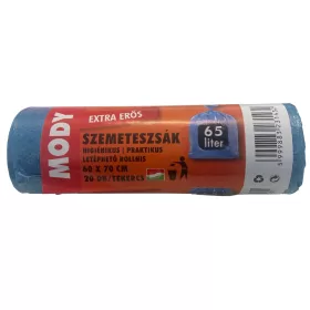 Szemeteszsák Mody (60X70, 65L, 20db/tek, 25tek/karton) Kék