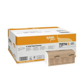   Celtex Save Plus V hajtogatott kéztörlő recy, 2 réteg, 25x21cm, 15x200 lap