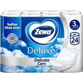   Zewa toalettpapír 3r., 150lap/tek, 24tek/csg, 3csg/karton (16karton/raklap) Delicate Care