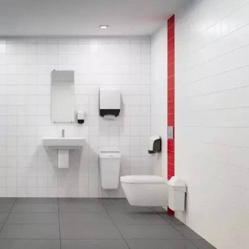 Katrin Hand Towel M (H3) műanyag kéztörlő adagoló hajtogatott papírhoz MEDIUM - fehér