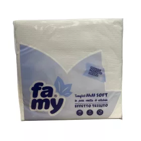   Famy szalvéta 33x33cm, 2r., 40lap/csg, (24csg/karton) Fehér