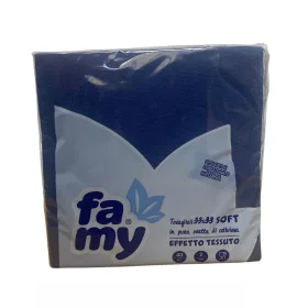   Famy szalvéta 33x33cm, 2r., 40lap/csg, (24csg/karton) Sötétkék