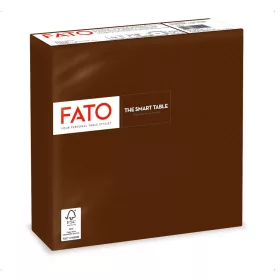   Fato Szalvéta 33x33cm csokoládébarna 2 rétegű 50 lap/csomag