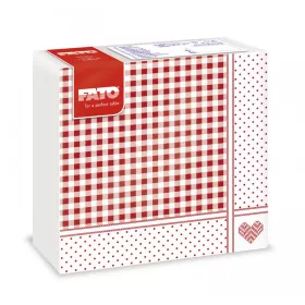   Fato Sztár szalvéta Shabby Red 2 rétegű 38x38cm 40 szál/csomag