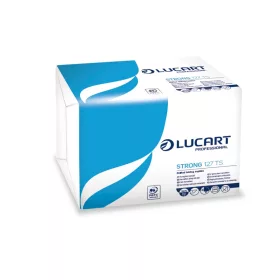   Lucart Strong 127 TS szalvéta, 1 rétegű, 320 lapos, fehér, 12 csg/karton