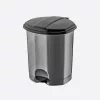 Dunya pedálos szemetes 30L (4db/karton) szürke/fekete