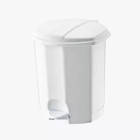 Dunya szemetes pedálos, 50L (2db/karton) - Fehér