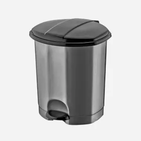 Dunya szemetes pedálos, 50L (2db/karton) - Szürke