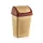 Szemetes billenős 35L,  Poly Time Fantastic E-244 (12db/karton) barna