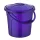 Vödör Poly Time műanyag 10L, levehető fedéllel