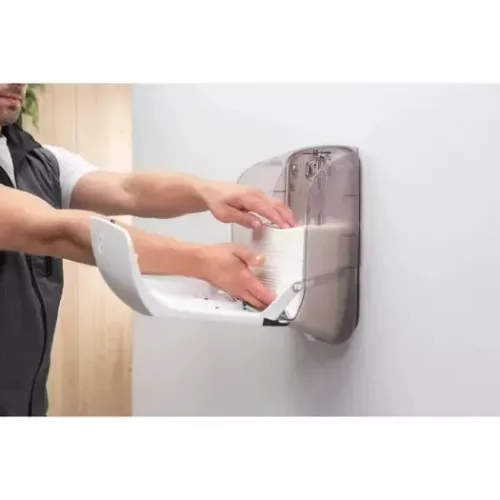 Katrin Hand Towel S (H3) műanyag kéztörlő adagoló hajtogatott papírhoz - fehér