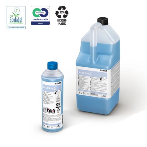 Ecolab Maxx Brial S felület- és üvegtisztító koncentrátum, kíválló nedvesítési képességgel 1L (12db/karton)